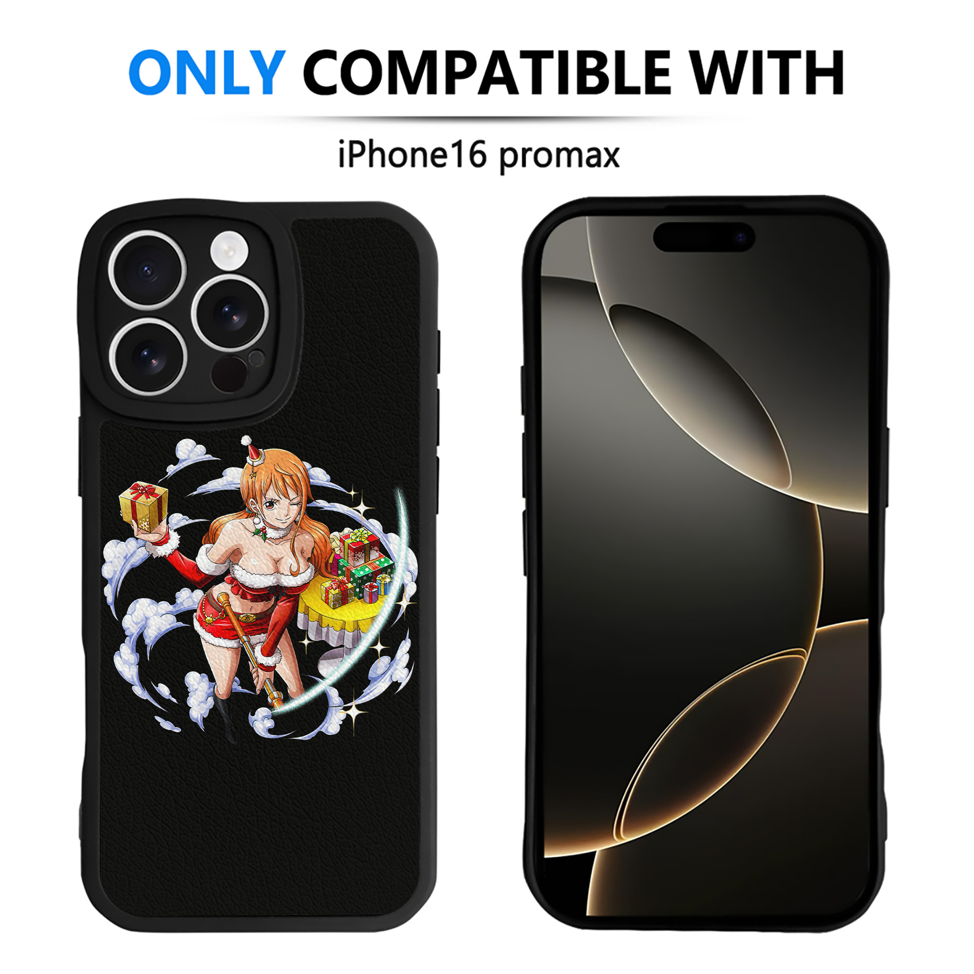 （画像用） ワンピース ナミ ONE PIECE Nami 【iPhone 16シリーズ対応】シリコンスマホケース（レザー調） 材質：シリコン